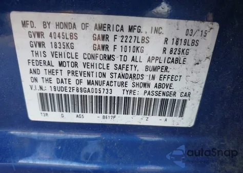 2016 Acura Ilx Premium A-Spec Packages/Technology Plus A-Spec Packages z USA, uszkodzony, nr VIN 19UDE2F89GA005733